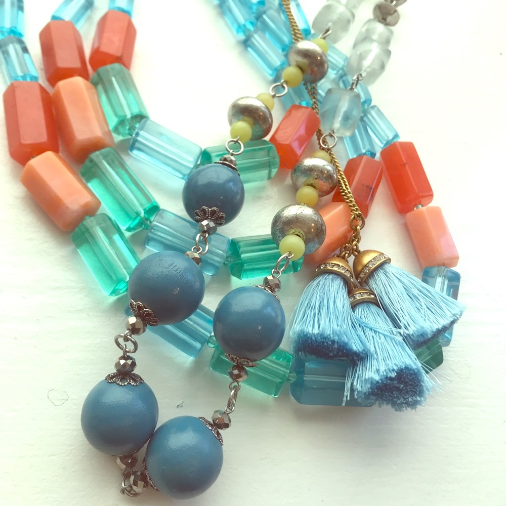 Beachy statement necklaces (set of three)